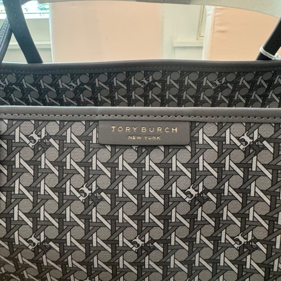 Ever-Ready Basketweave Print Tote Bag by Tory Burch - Picture 3 of 6